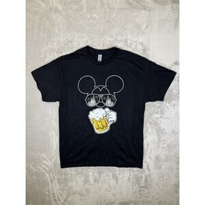 Disney T-Shirt “Drinking Around The World” Checklist Epcot Alcohol Challenge Lg